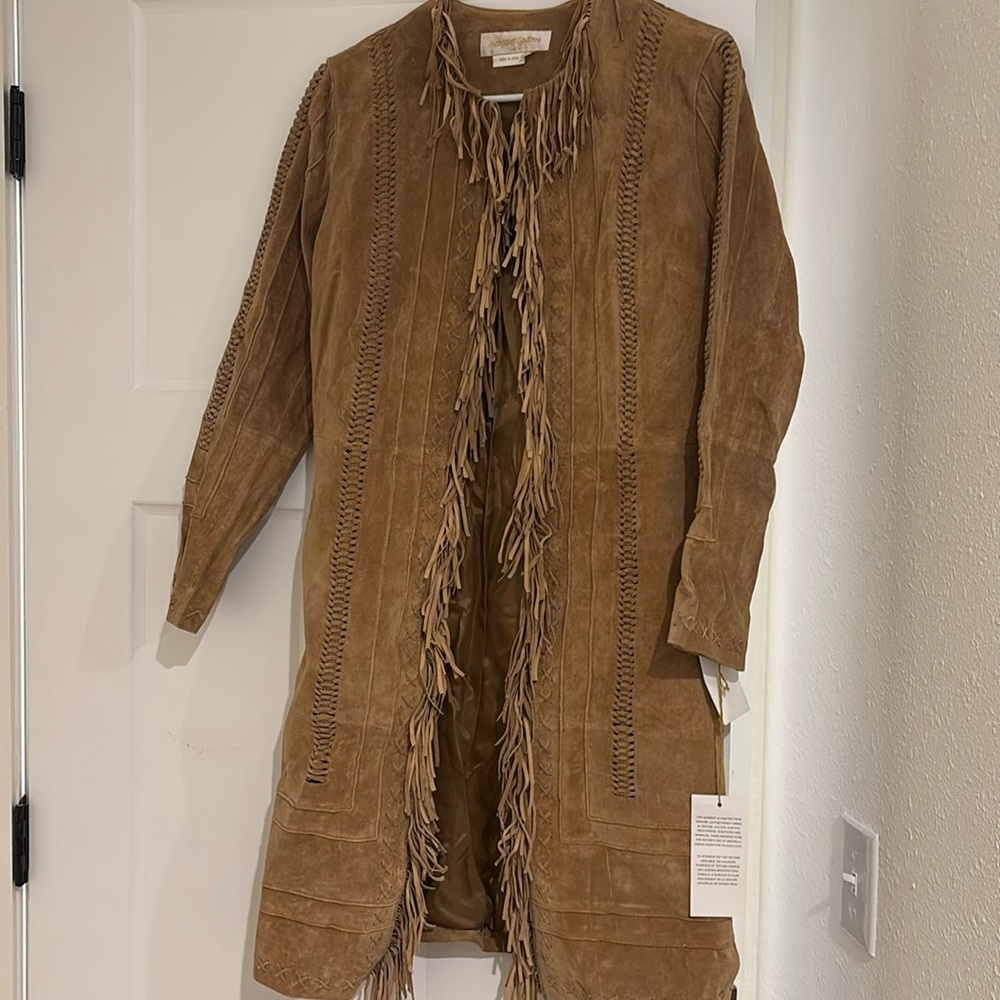 Suede fringe jacket